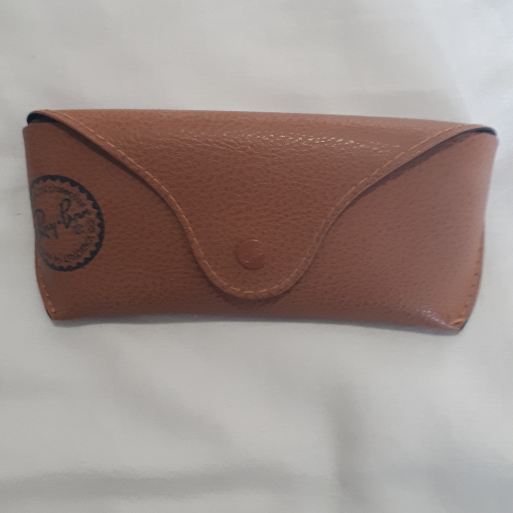 Ray-Ban Tan Leather Eyewear Case